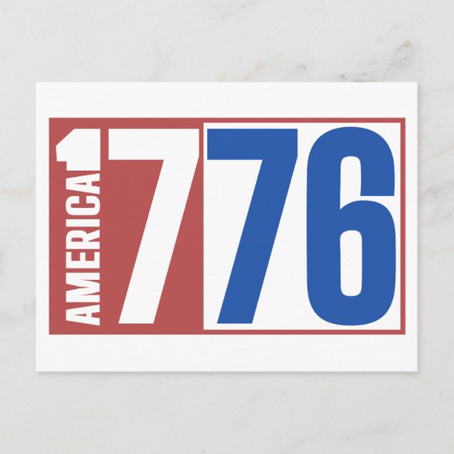CARTÃO POSTAL AMÉRICA 1776  (Frente)