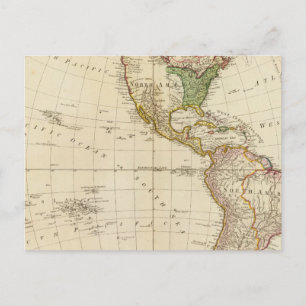 Cartão Postal América - Colonatos da tribo indiana