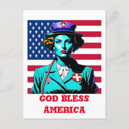 Cartão Postal América deus abençoe