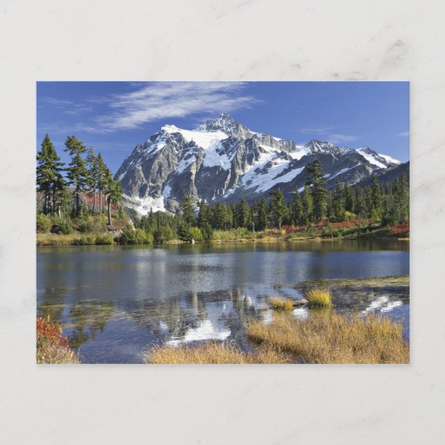 Cartão Postal América do Norte, Washington, Cascades. Monte Shuk (Frente)