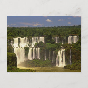 Cartão Postal América do Sul, Argentina, Brasil, Cataratas do Ig