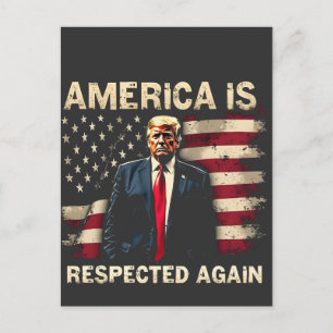 Cartão Postal América é respeitada novamente Trump USA 4 de julh