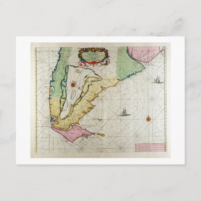 Cartão Postal América, placa 17 de "Le Nouveau et Grand Illumi" (Frente)