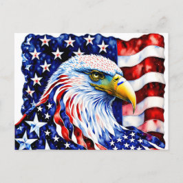 Cartão Postal American Eagle, EUA, cartão-postal para o pós-atra