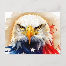 American Eagle, EUA, cartão-postal para o pós-atra