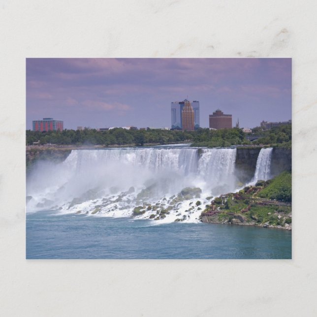 Cartão Postal American Falls and Beyond em Niagara (Frente)