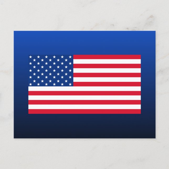 Cartão Postal American Flag Postcard (Frente)
