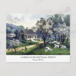 Cartão postal - AMERICAN HOMESTEAD: Primavera