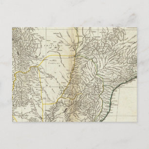 Cartão Postal American Map - Seção Central Gravada
