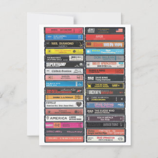 Cartão Postal American Music - Impressão do Anthems Cassette dos