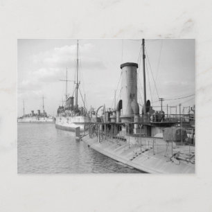 Cartão Postal American Warships em Filadélfia, 1910