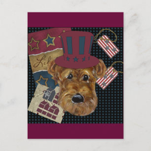 CARTÃO POSTAL AMERICANA AIREDALE
