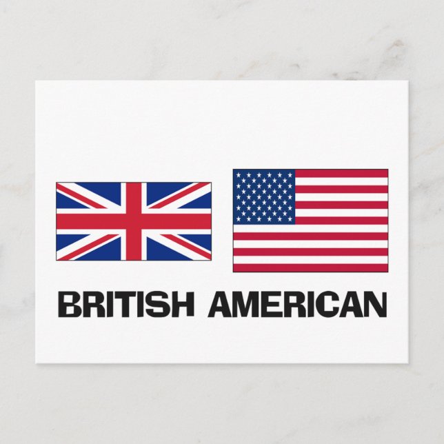 Cartão Postal Americano britânico (Frente)