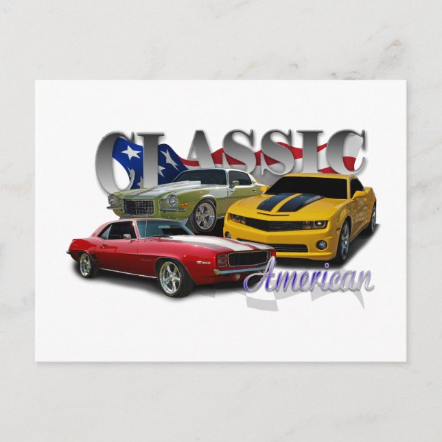 Cartão Postal Americano clássico (Frente)