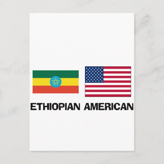 Cartão Postal Americano etíope (Frente)
