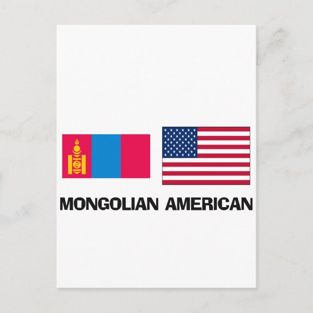 Cartão Postal Americano mongol (Frente)