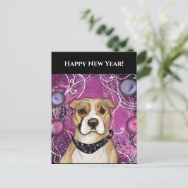 CARTÃO POSTAL AMERICANO STAFFORDSHIRE TERRIER