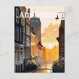 Cartão Postal Amesterdã Holanda