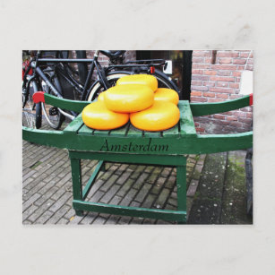 Cartão Postal Amesterdã, Países Baixos, Queijo, Compro,