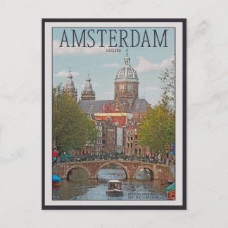 Cartão Postal Amesterdã - Sint Nicolaaskerk