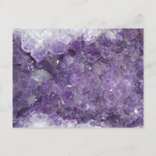 Cartão Postal Ametist Geode - Violet Crystal Gemstone