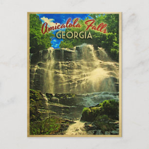 Cartão Postal Amicalola Falls Georgia