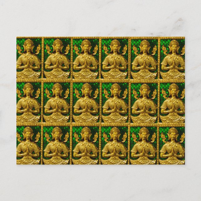 Cartão Postal amigável buddha (Frente)