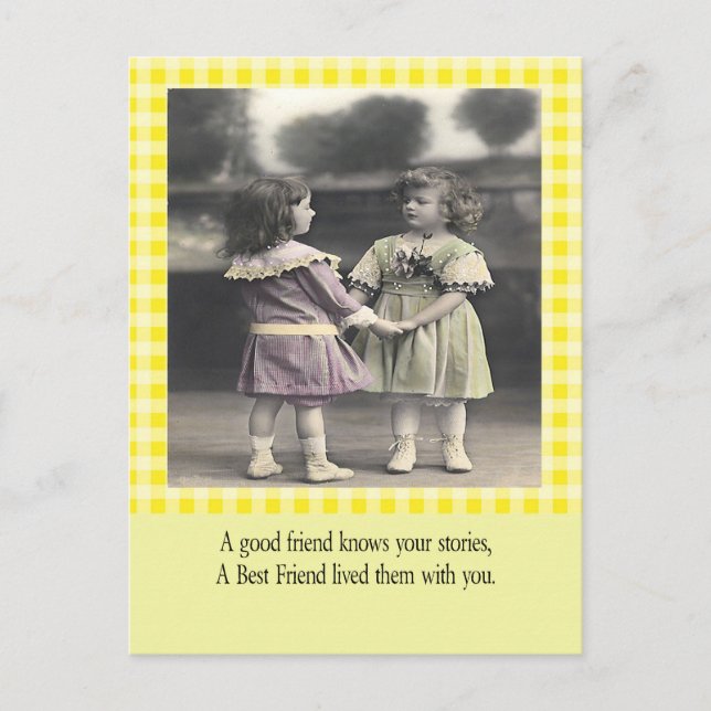 Cartão Postal Amigo Conhece suas histórias (Frente)