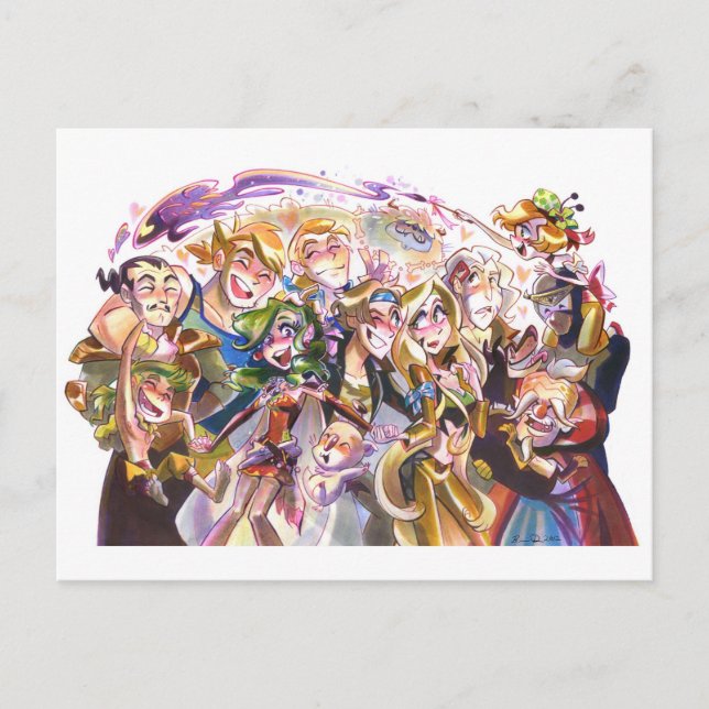 Cartão Postal Amigos (Frente)