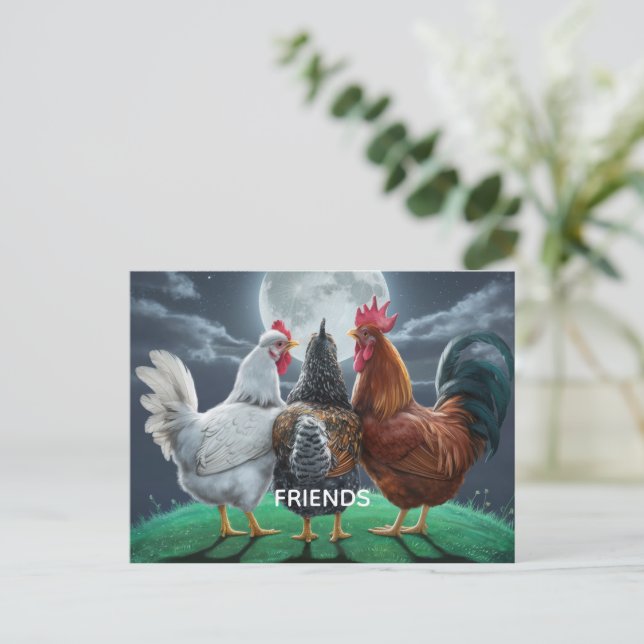 CARTÃO POSTAL AMIGOS  (Em pé/Frente)