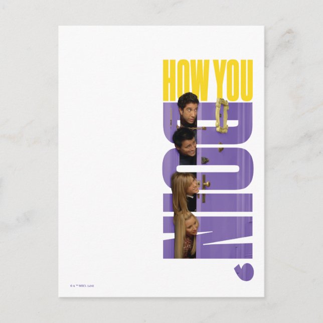 Cartão Postal AMIGOS™ | Como você está? (Frente)