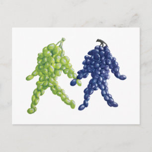 Cartão Postal Amigos de Uvas
