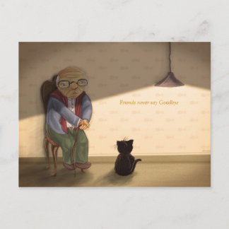 Cartão Postal Amigos nunca dizem adeus