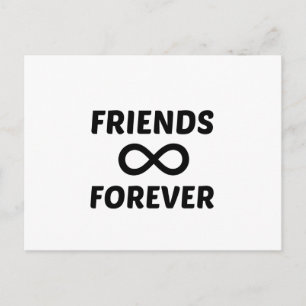 CARTÃO POSTAL AMIGOS PARA SEMPRE