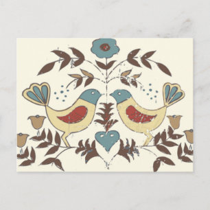 Cartão Postal Amish Hex Sinal Bird Americana da Pensilvânia Hola