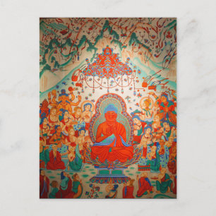 Cartão Postal Amitabha Buddha Sukhavati Pura Land