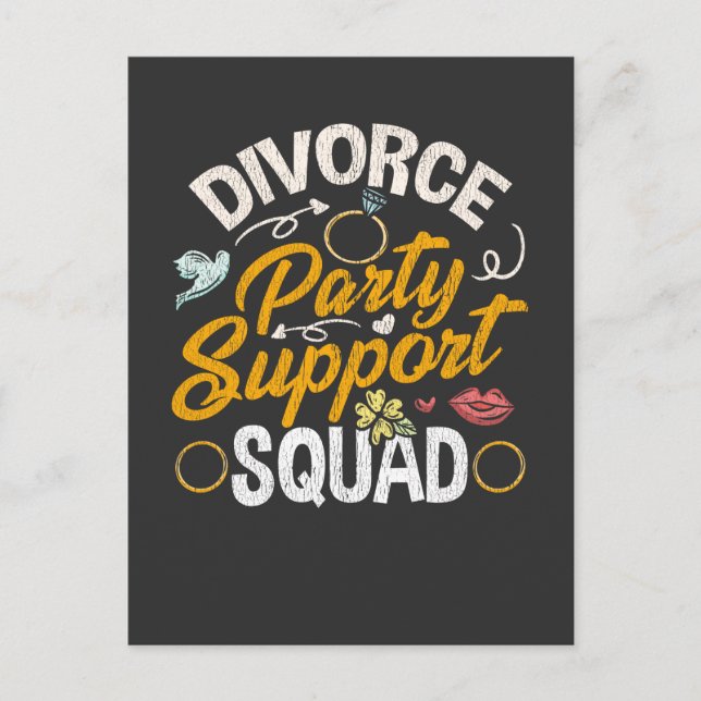 Cartão Postal Amizade de Amizade de Esposa Divorcida (Frente)