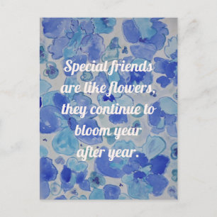 Cartão Postal Amizade de Cotação de Inspiração