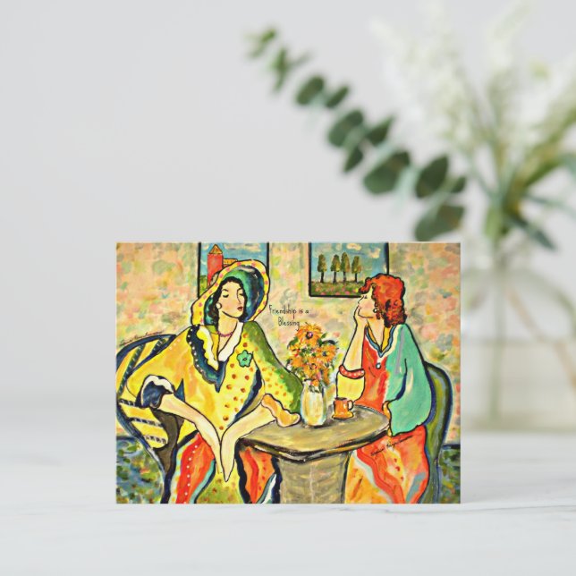 Cartão Postal Amizade é uma Bênção (Em pé/Frente)