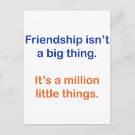 Cartão Postal Amizade não é grande coisa.