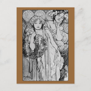 Cartão Postal Amizade ~ Telefones Mucha ~ 1904