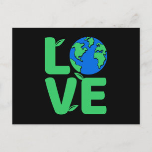 Cartão Postal Amo a nossa Terra existe apenas uma Terra!