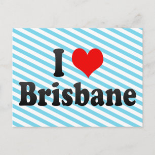Cartão Postal Amo Brisbane, Austrália