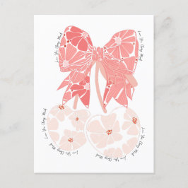 Cartão Postal Amo cereja muito fruta engraçado