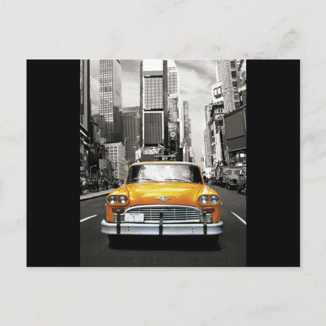 Cartão Postal Amo Nova Iorque Taxi (Frente)