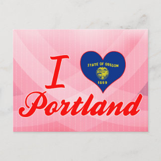Cartão Postal Amo Portland, Oregon