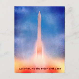 Cartão Postal Amo-te à Lua e Volta