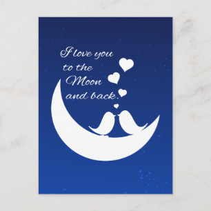 Cartão Postal Amo-te à Lua e Volta