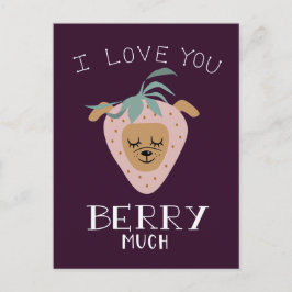 Cartão Postal Amo-Te, BERRY, Dia de os namorados Engraçado