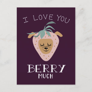 Cartão Postal Amo-Te, BERRY, Dia de os namorados Engraçado